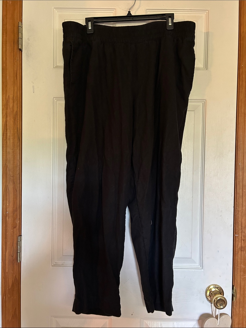 Women’s Old Navy Black Relaxed Fit Linen Pants